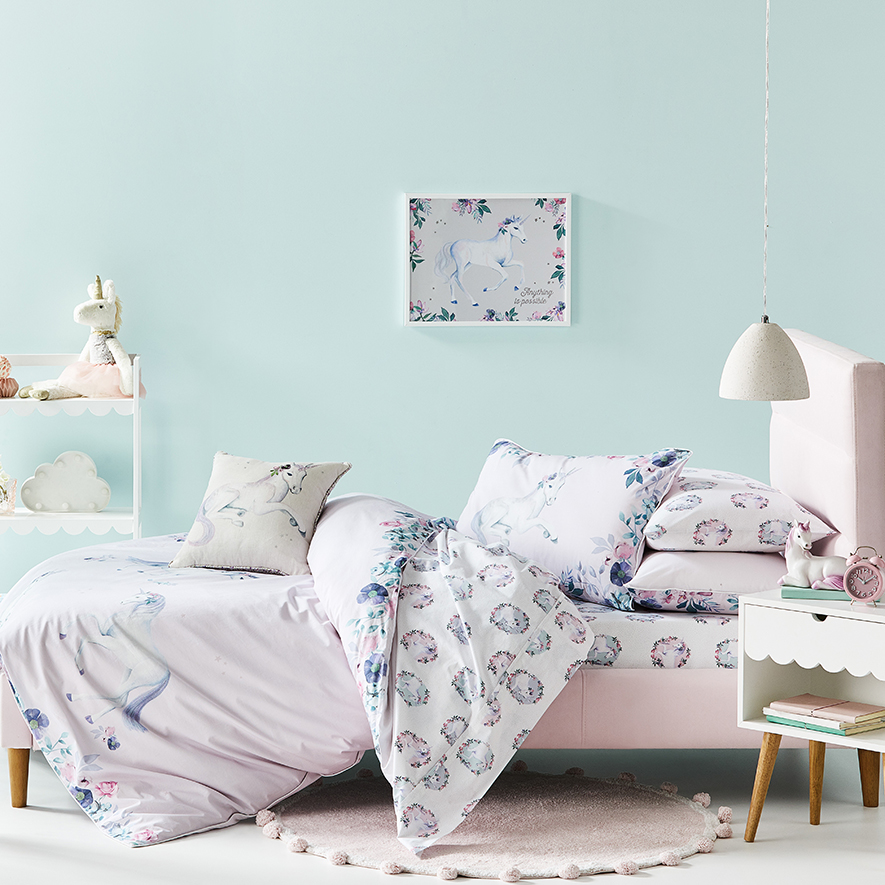 Adairs unicorn 2025 quilt cover
