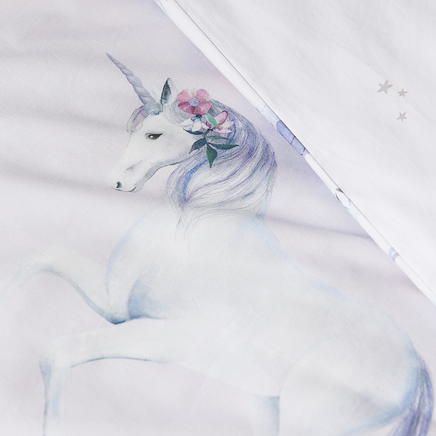 Adairs Kids Blossom Unicorn Quilt Cover Set Adairs