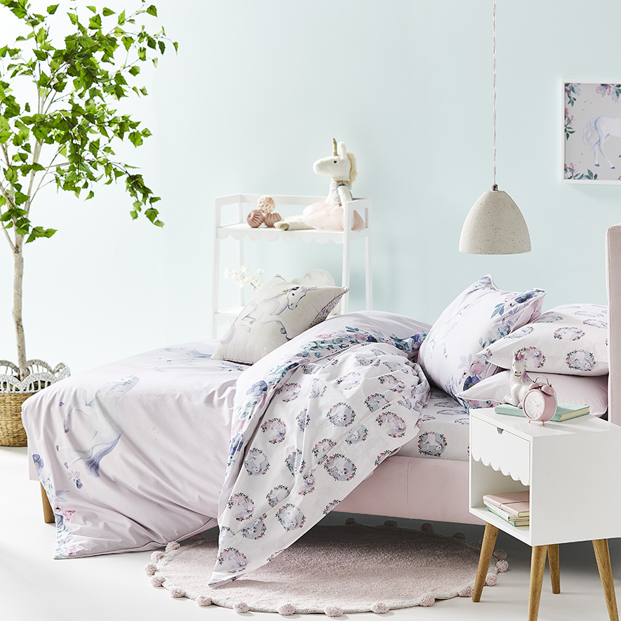 Adairs unicorn quilt cover online