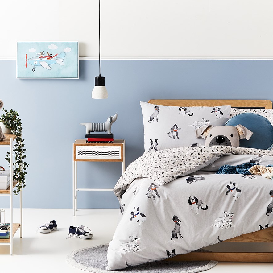 Beagle Friends Marle Quilt Cover Set Adairs Kids