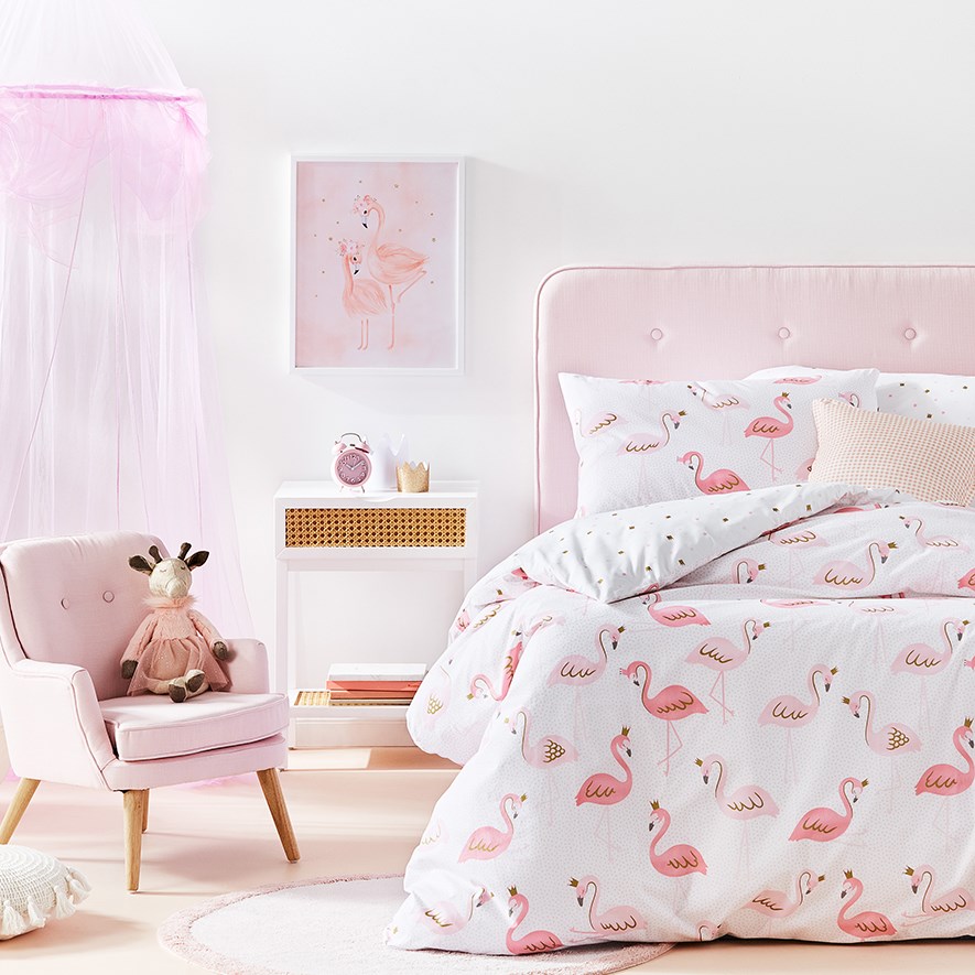 Adairs flamingo quilt cover store