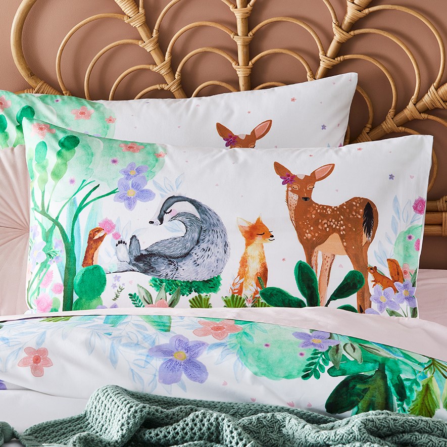 Adairs Kids Woodland Wonder Quilt Cover Set Adairs