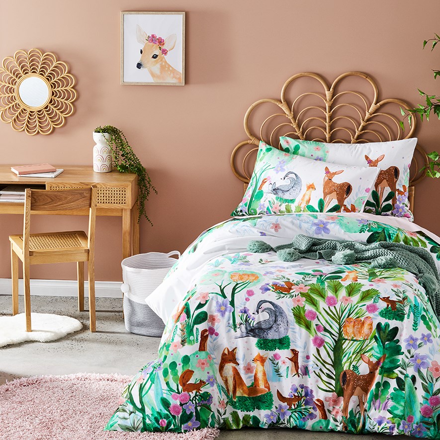 Woodland Wonder Quilt Cover Set Bedroom Adairs Kids