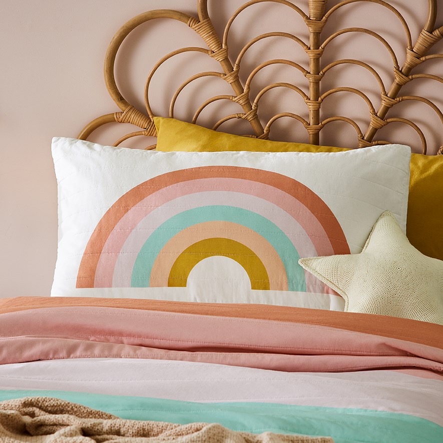 Kids rainbow quilt clearance