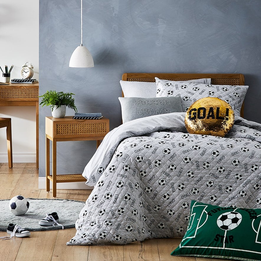 Soccer sheets queen outlet