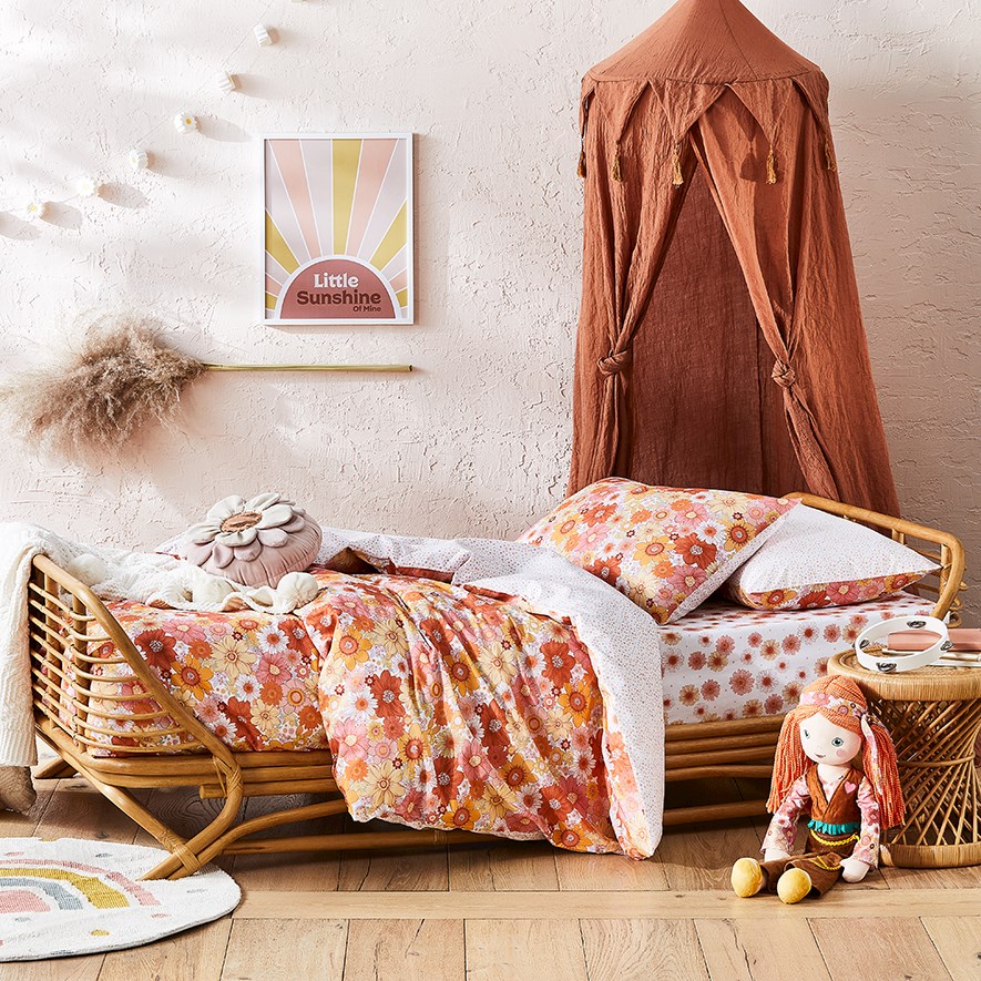 Adairs Kids Wild Flower Quilt Cover Set Bedroom Adairs