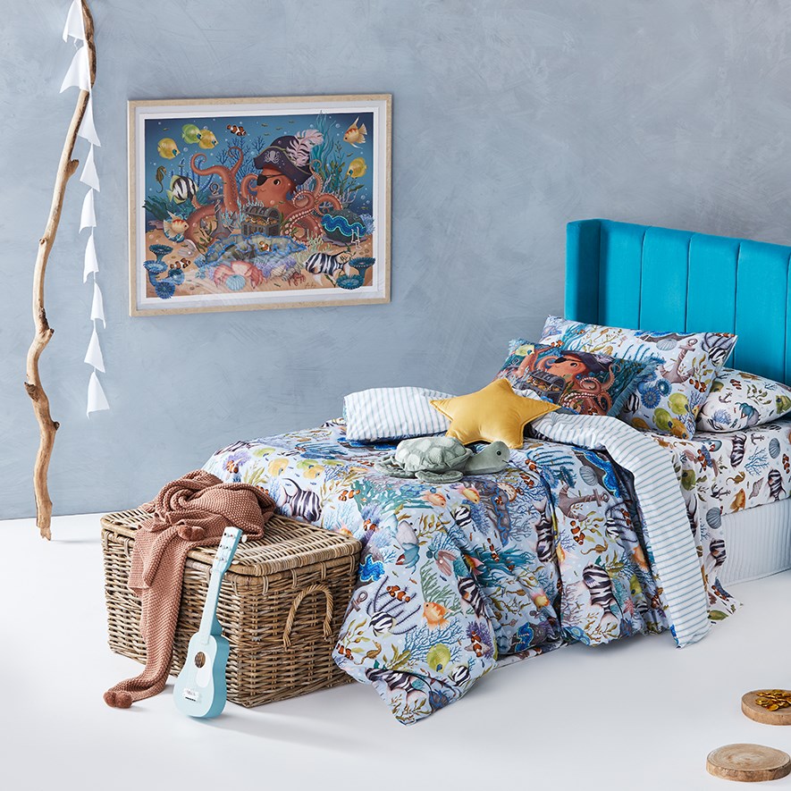 Fleur Harris Under The Sea Quilt Cover Set Bedroom Adairs Kids