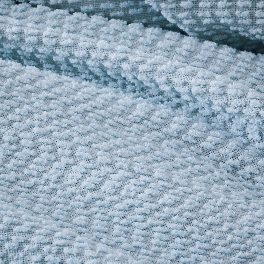 Adairs Kids Byron Boucle Milky Blue Quilt Cover Set Adairs