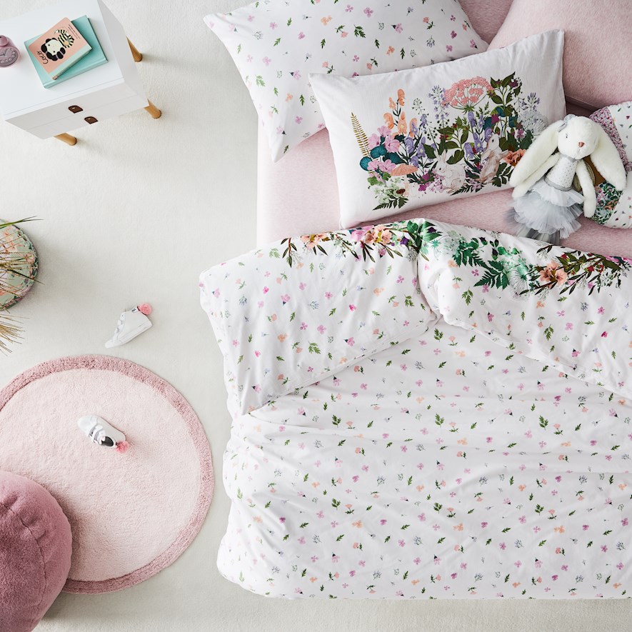 Adairs Kids Pretty Forest Quilt Cover Set Adairs