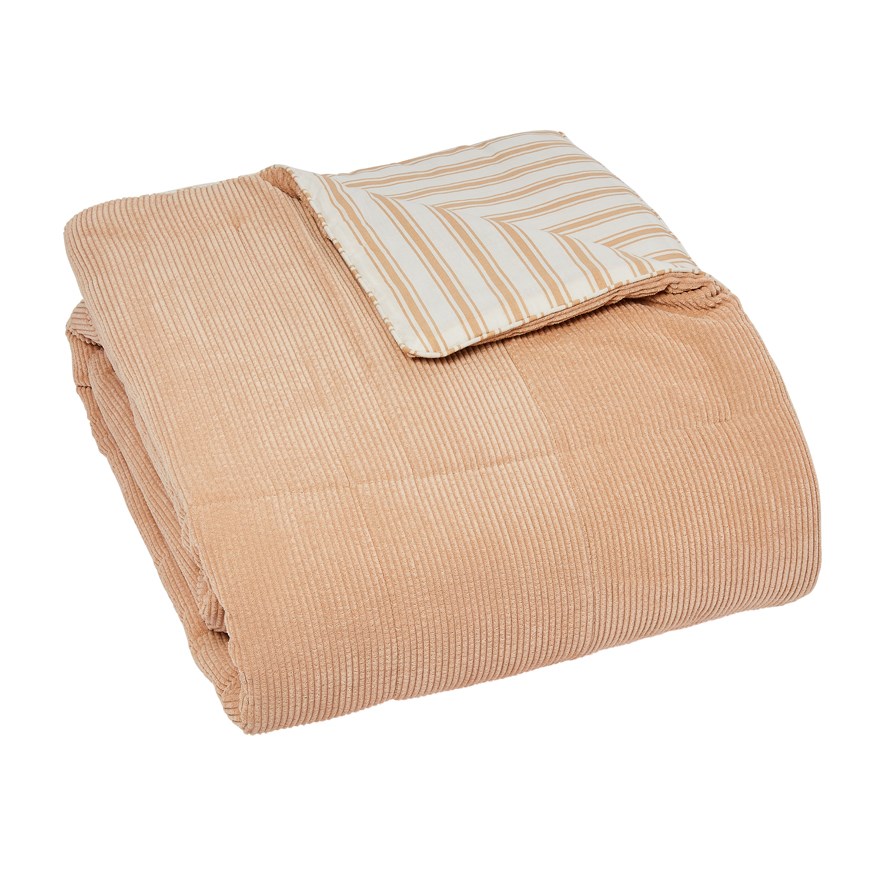 Adairs Kids Cozy Natural Corduroy Coverlet Adairs