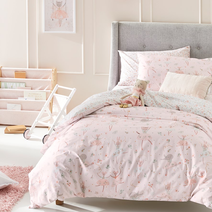 Adairs ballerina shop quilt cover