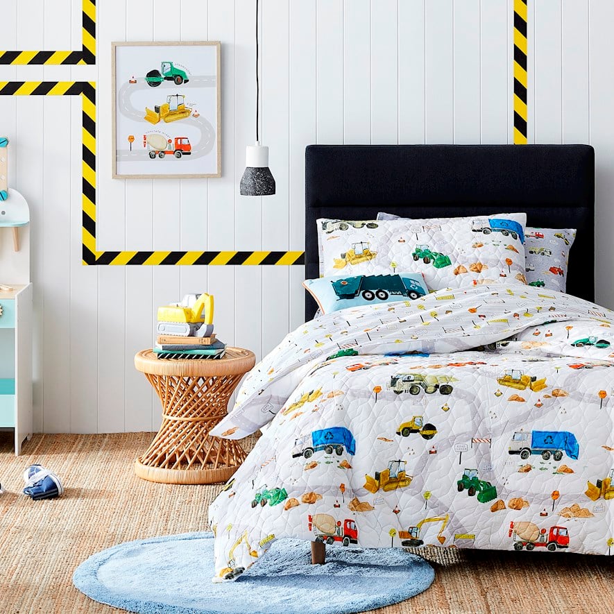 Kids quilted 2025 quilt cover