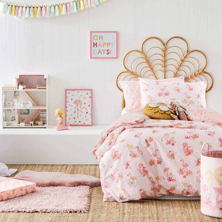 Adairs flamingo quilt cover store