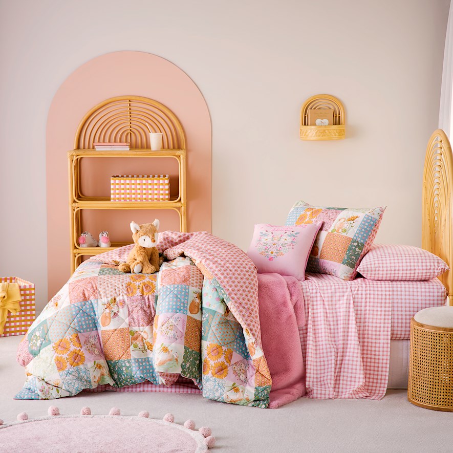 Kids quilted sales quilt cover