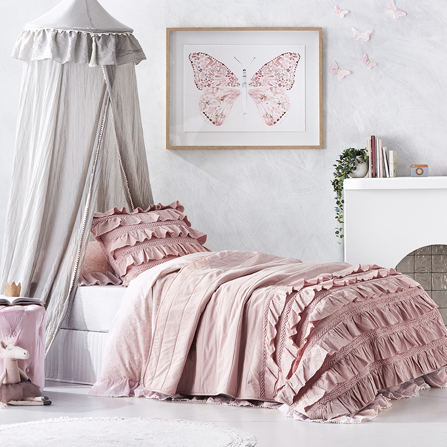 Rebecca Judd Loves Adairs Kids Coverlet Collection Pink Adairs
