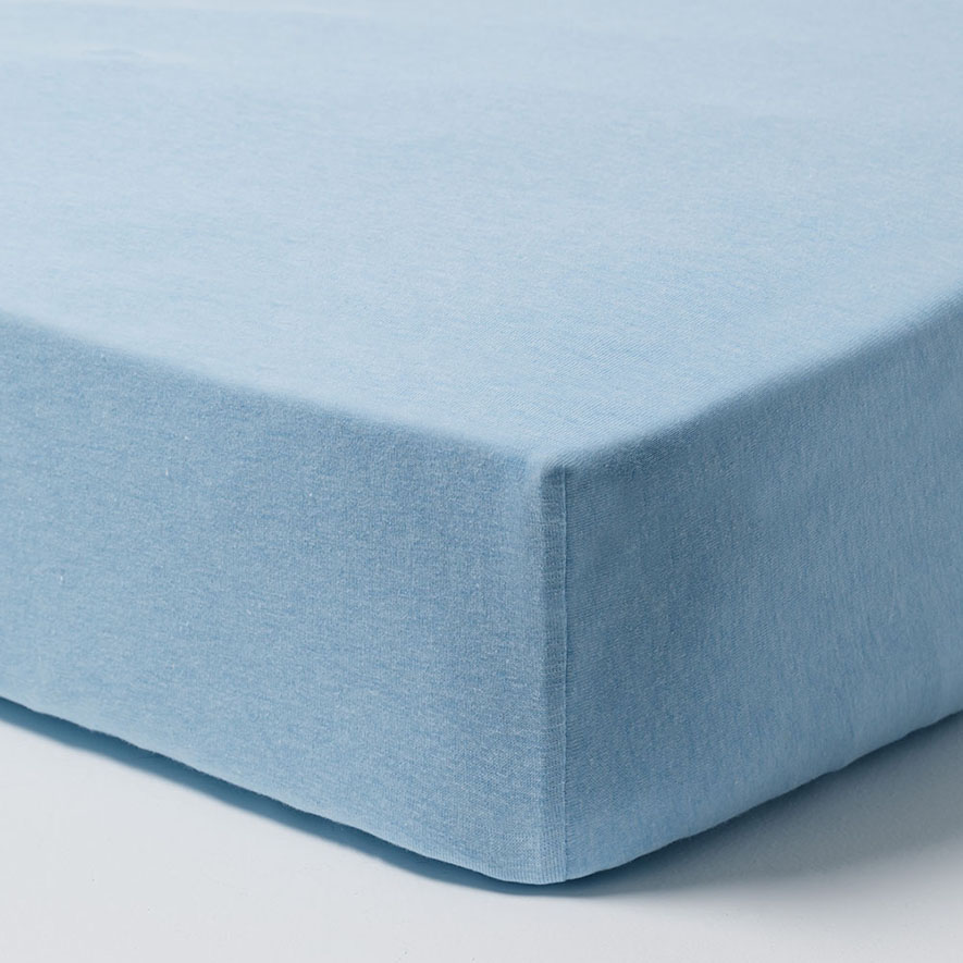 Adairs Baby Ultra Soft Jersey Marle Mint Fitted Sheet 2 Pack Adairs