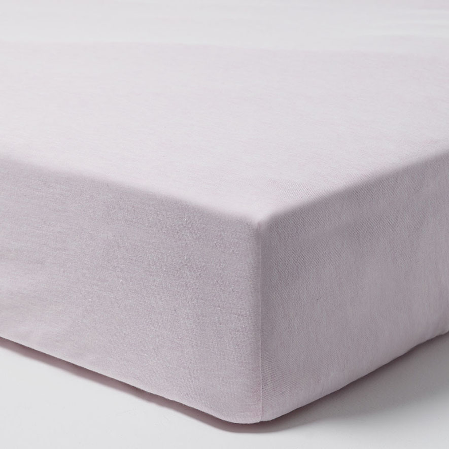 Adairs Baby Ultra Soft Jersey Marle Pink Fitted Sheet 2 Pack Adairs