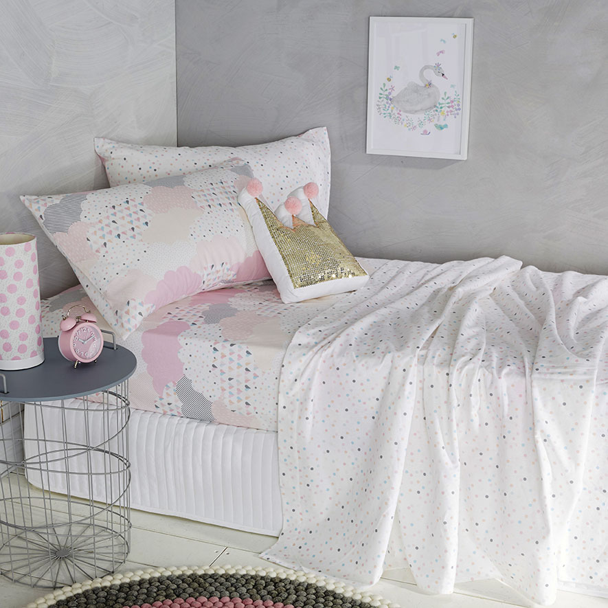 Adairs Kids Dream Cloud Flannelette Sheet Set Adairs