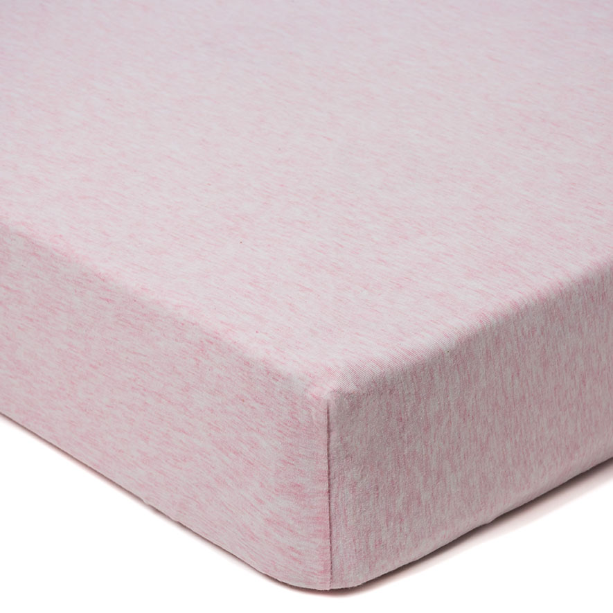 Adairs Kids Frankie Jersey Marle Pink Combo Sheet Set Adairs