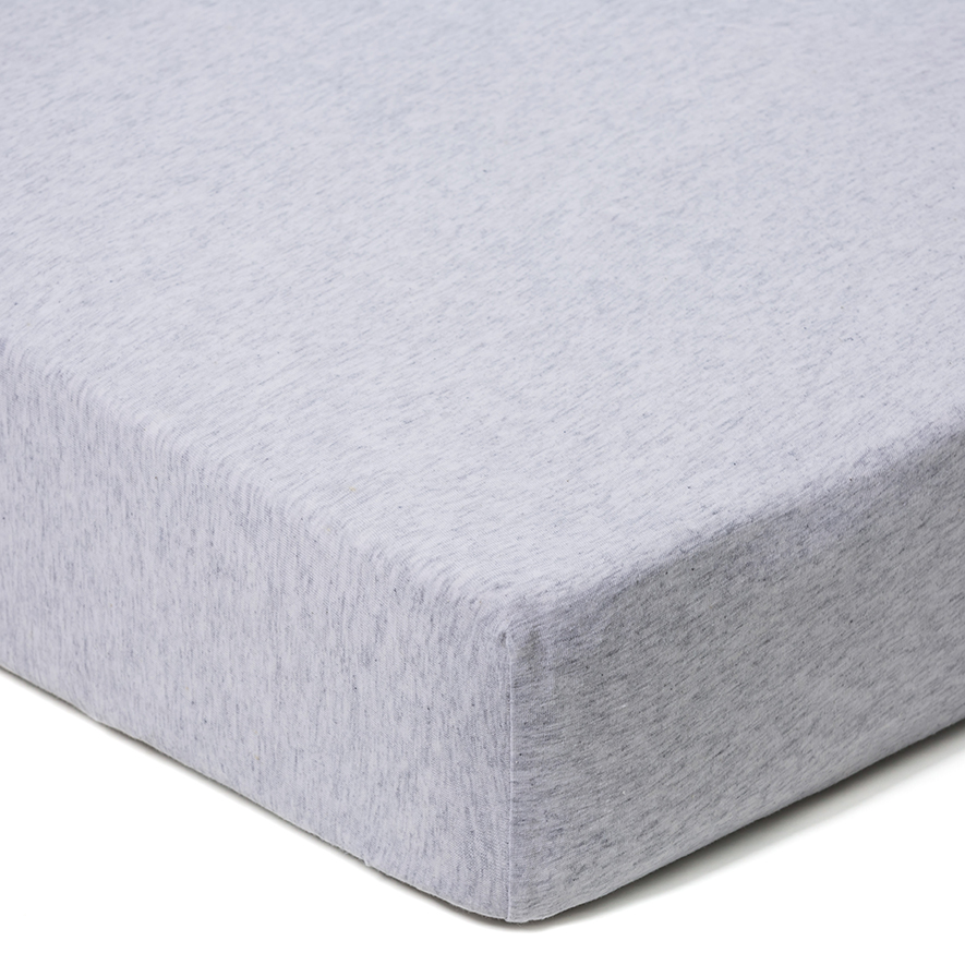 Adairs Kids Jersey Fitted Sheet Set Marle Grey Adairs