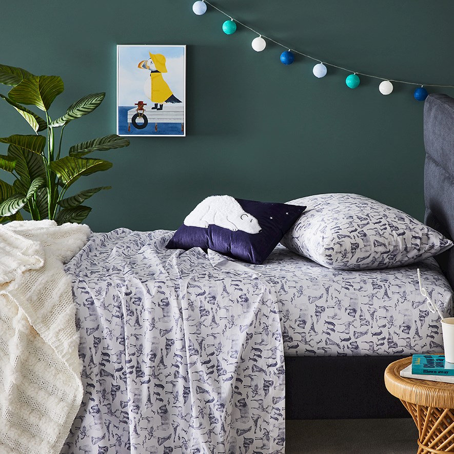 Adairs Kids Snow Friends Ice Sheet Set Adairs