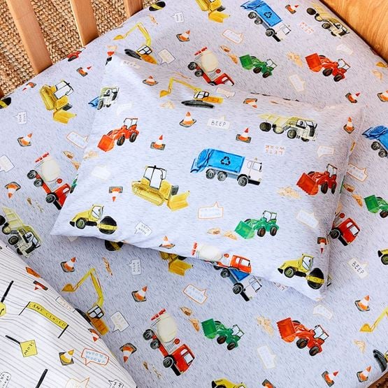 Truck Town Multi Cot Fitted Sheet Set