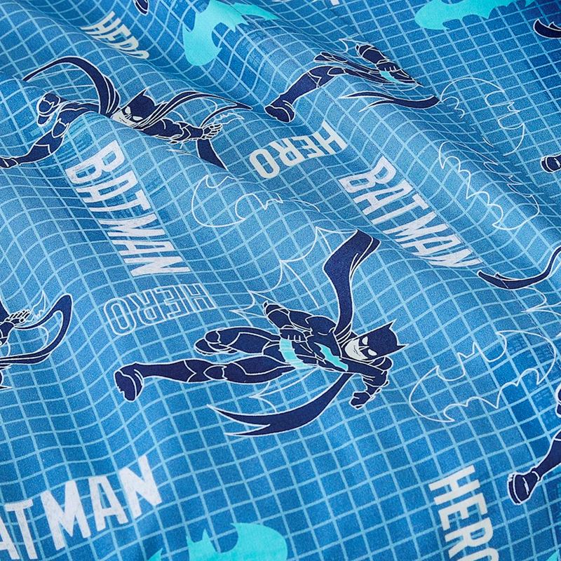 BATMAN Bat-Tech Fitted Blue Steel Sheet Set