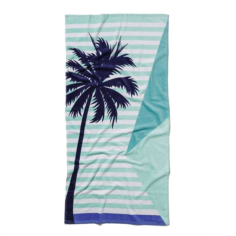 Printed Palm Tree Beach Towel