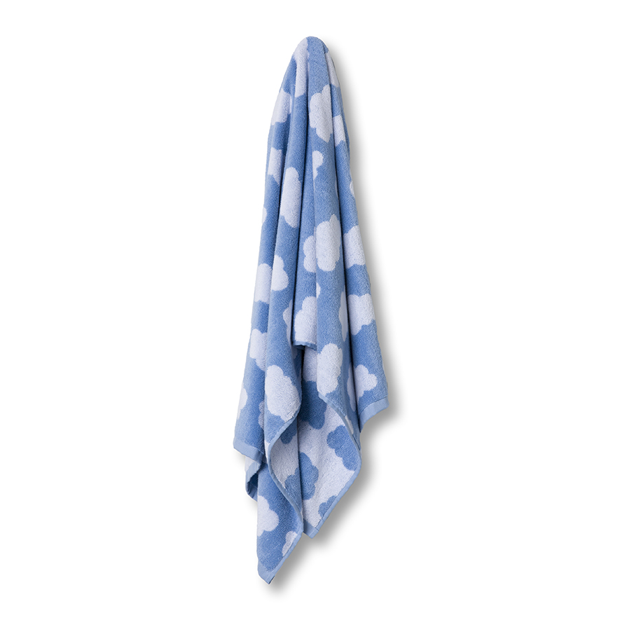 Cloud Towel Pale Blue Bathroom Towels Adairs Kids Online