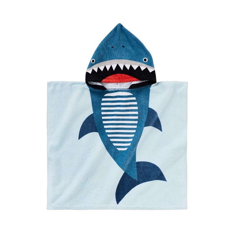 Stevie Shark Beach Hooded Towel 