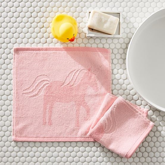 Unicorn Pink Face Washers Pack of 2