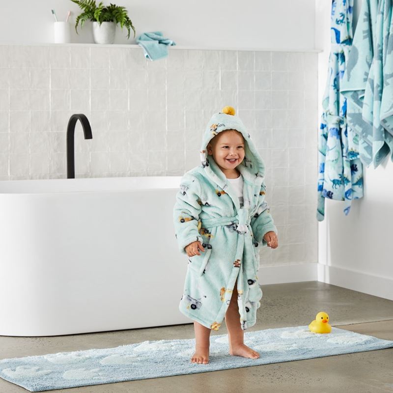 Ultra Soft Under Construction Kids Bath Robe