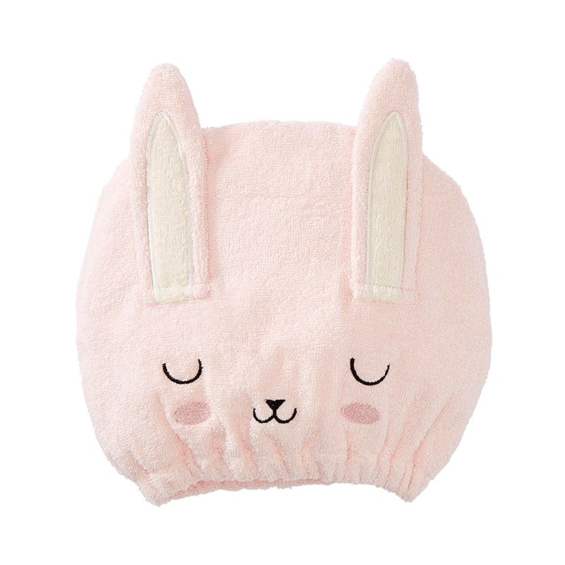 Kids Pink Bunny Hair Towel