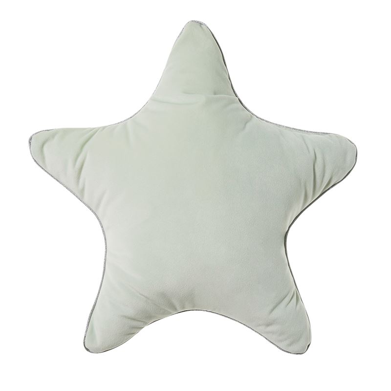 Velvet Star Cushion Spearmint