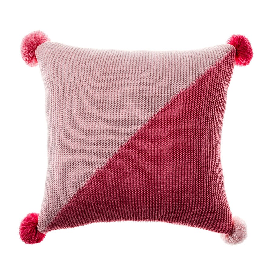 Adairs Kids Pom Pom Pink Cushion Adairs