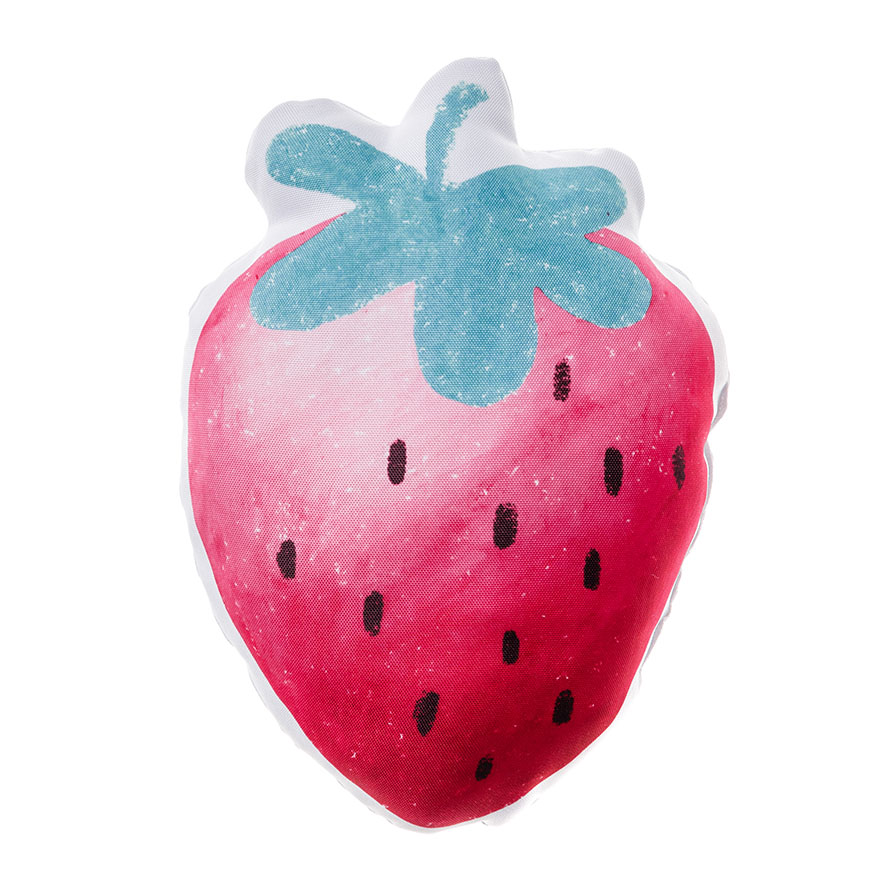 Adairs Kids Fruit Crush Strawberry Cushion Adairs