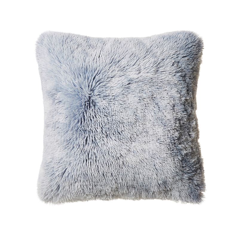 Kingston Ash Blue Faux Fur Cushion