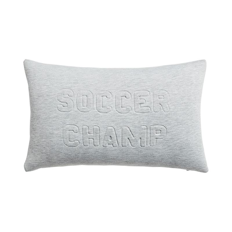 Soccer Champ Grey Marle Cushion