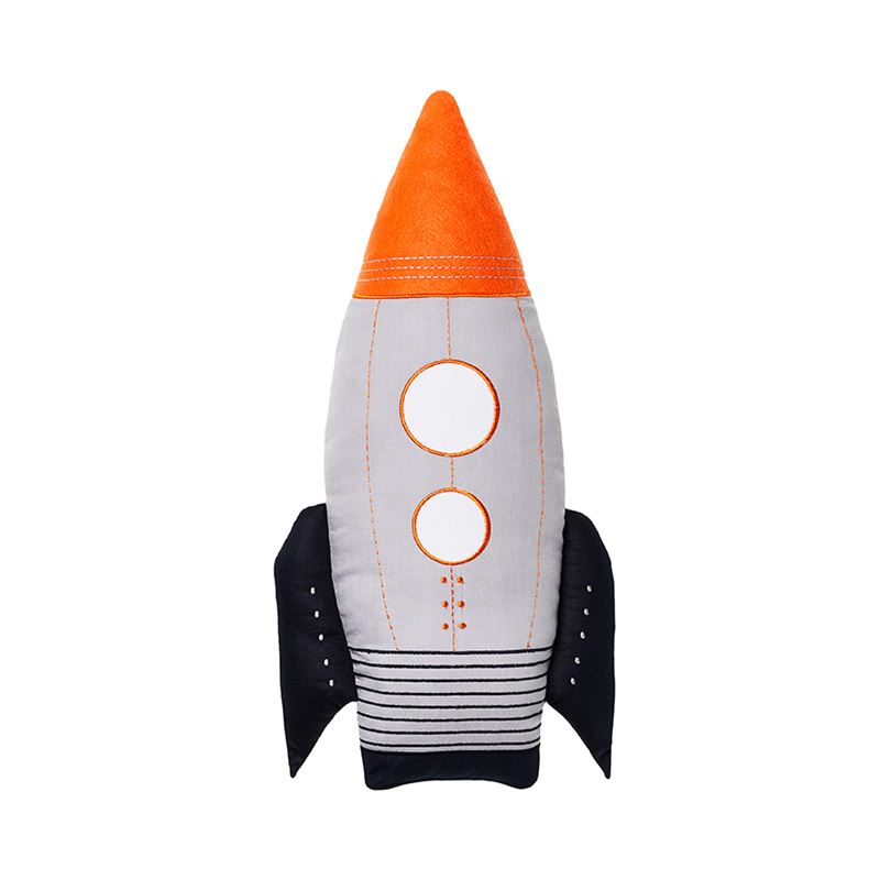Neon Rocket Grey & Orange Cushions Co-Ordinate Range