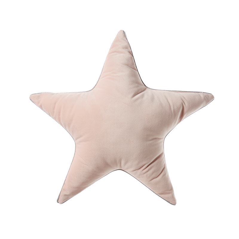 Velvet Star Cushion Pink 