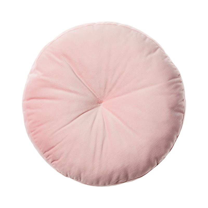 Velvet Pom Pom Pale Pink & Mint Cushion