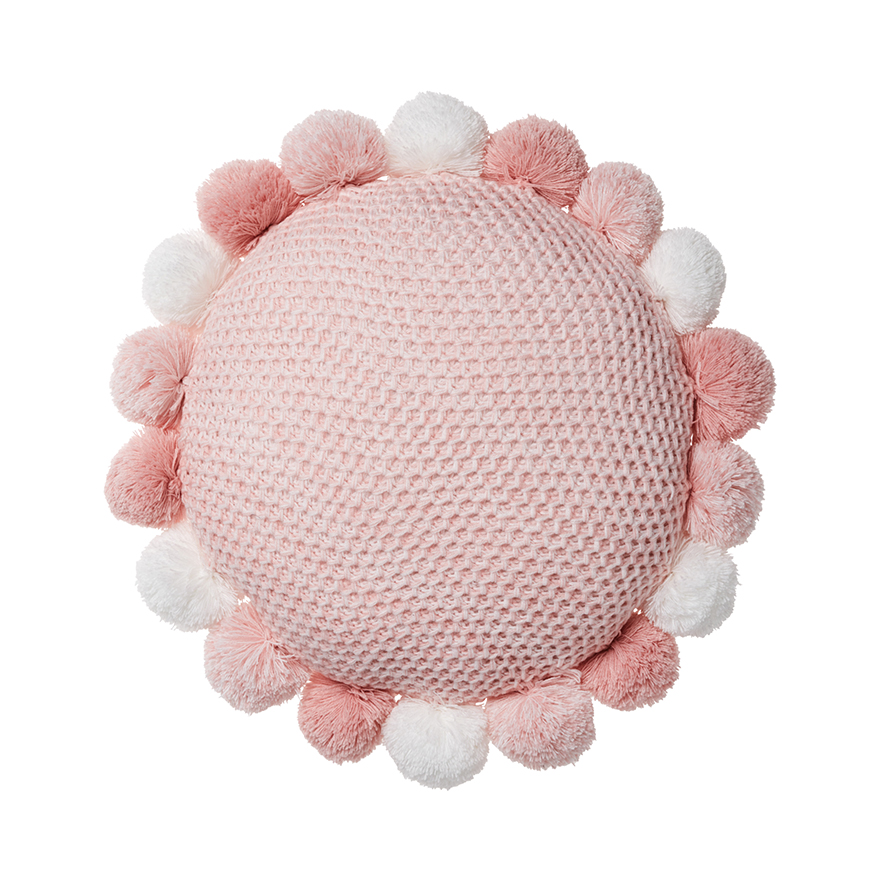 Adairs Kids Harper Round Cushion Pink Adairs