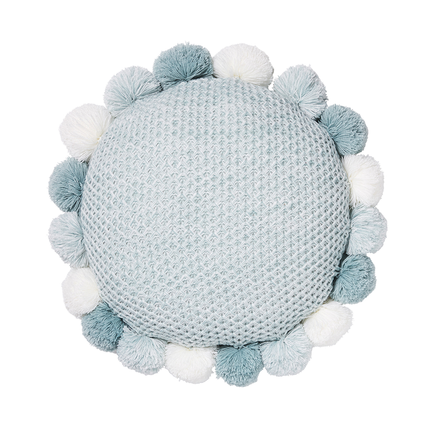 Adairs Kids Harper Round Cushion Sage Adairs