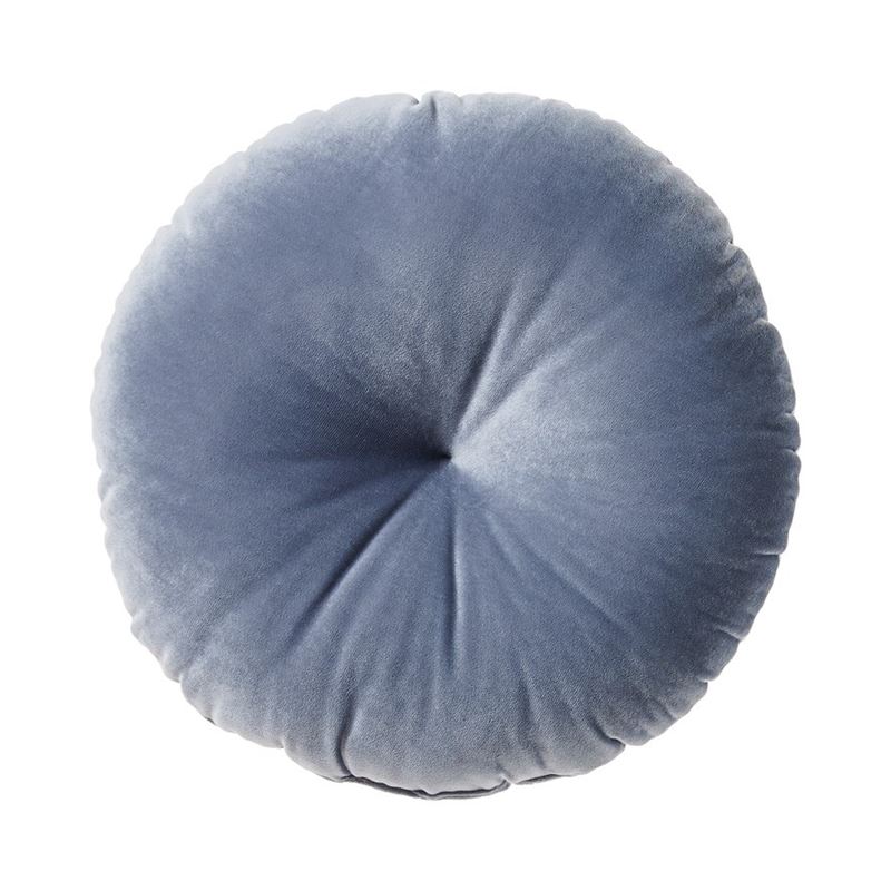 Denim Velvet Novelty Round Cushions
