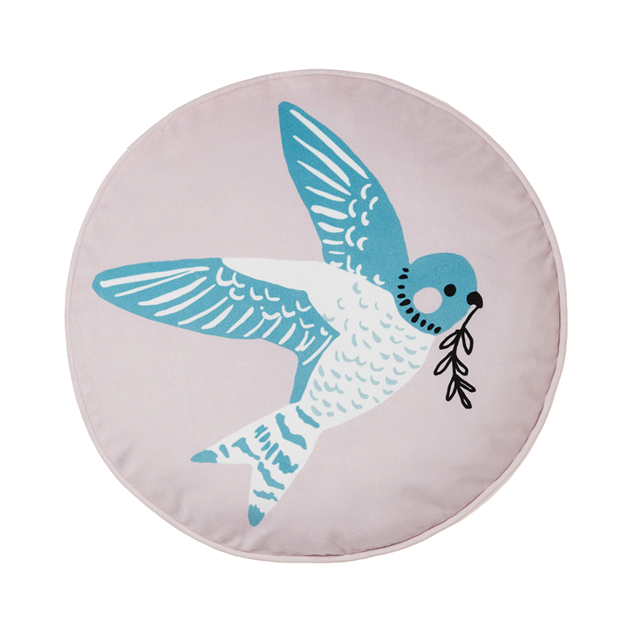 Adairs Kids Classic Cushion Range Round Birdie Adairs