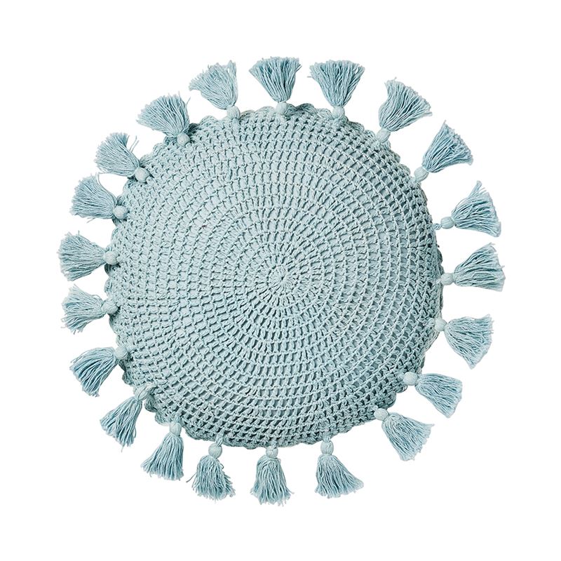Crochet Sea Foam Cushion  
