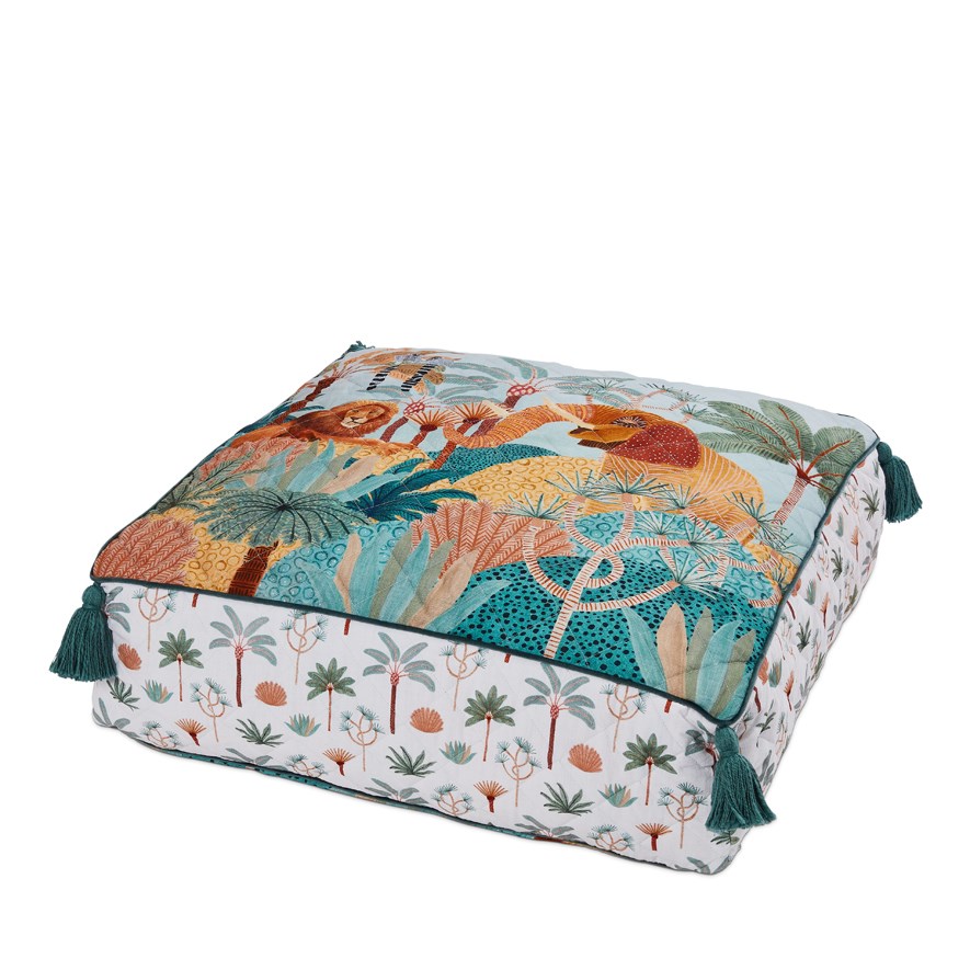 Adairs Kids Karina Jambrak Jungle Kingdom Floor Cushion Adairs