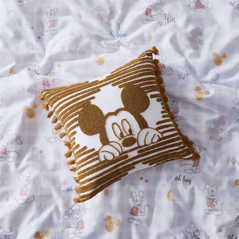 Disney Mouse Golden Peekaboo Mickey Cushion
