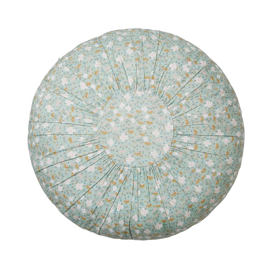 Adairs Kids Charlie Round Sage Floral Cushion Adairs