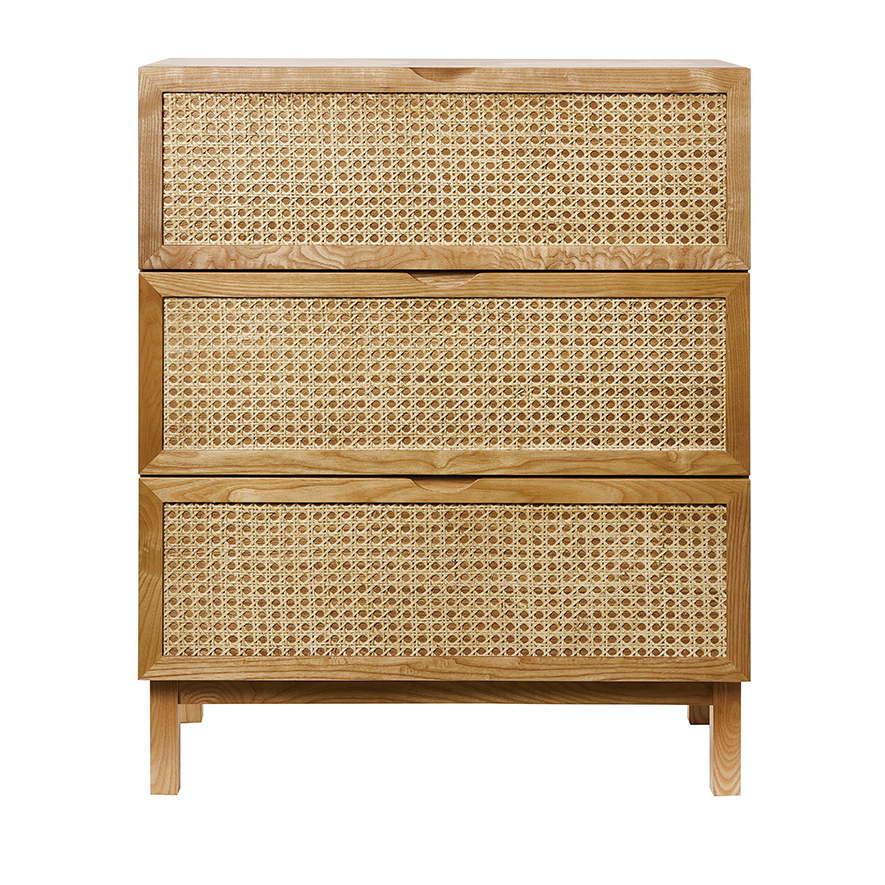 Adairs Baby Arden Natural Rattan Chest of Drawers Adairs